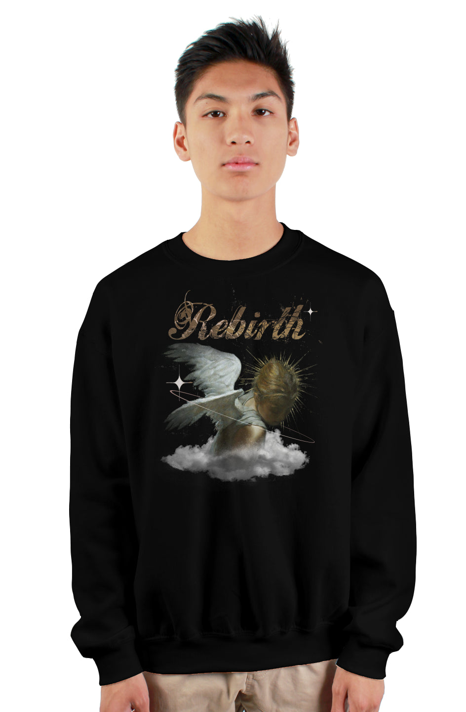 Rebirth Front Version gildan heavy crewneck sweats
